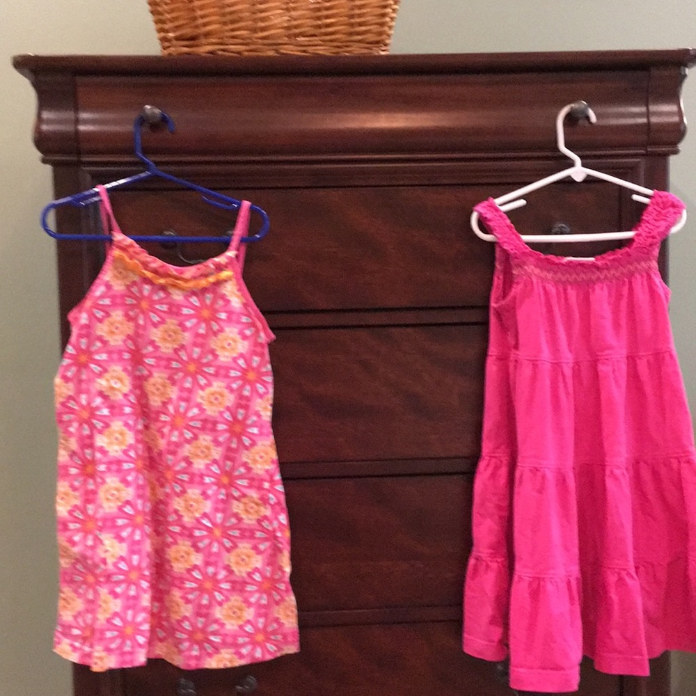 Two (2) Hanna Andersson dresses - sizes 110 & 120